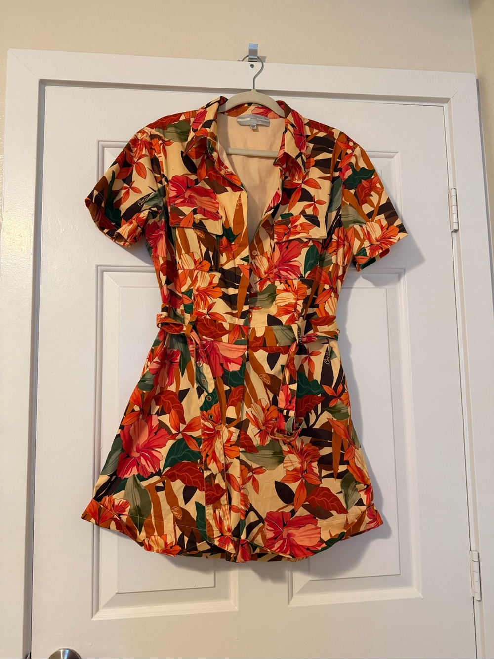 Guess Floral Belted Romper